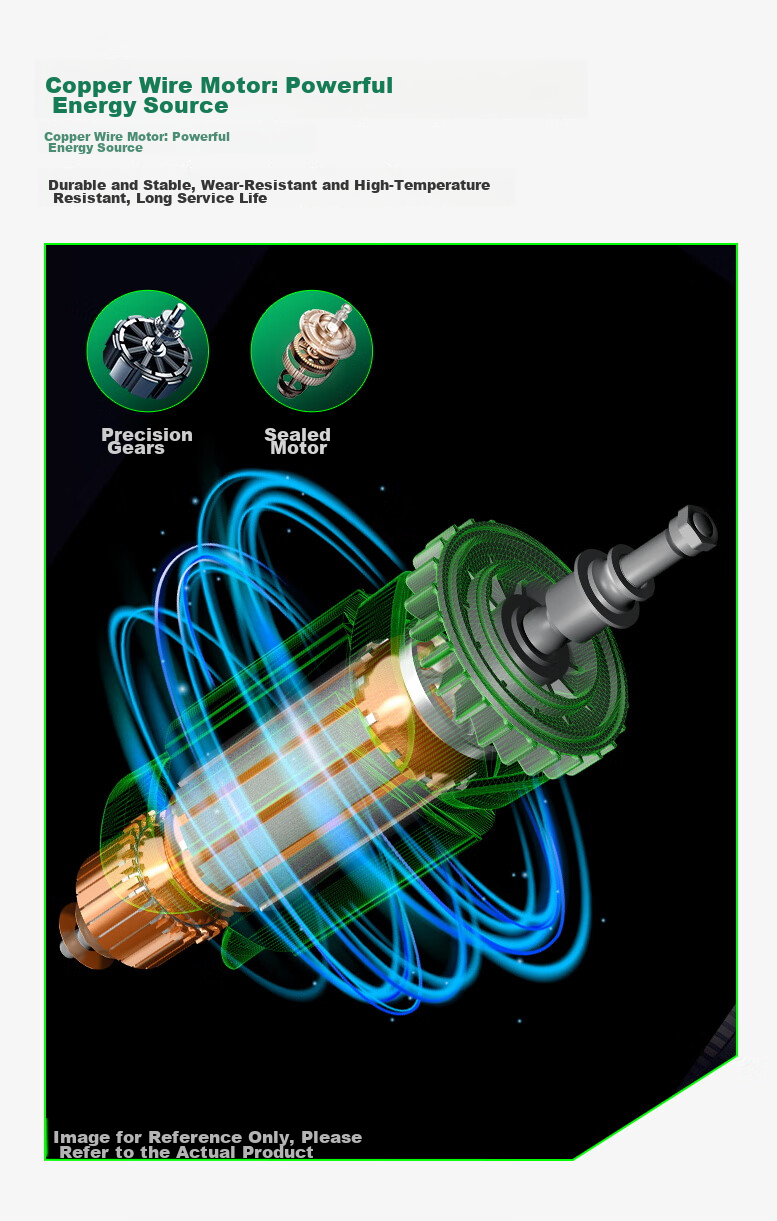 Gaoyi Gongji G10VE2 AC Brushless Variable Speed Angle Polisher 1200W 100mm Small Shank Angle Grinder 2