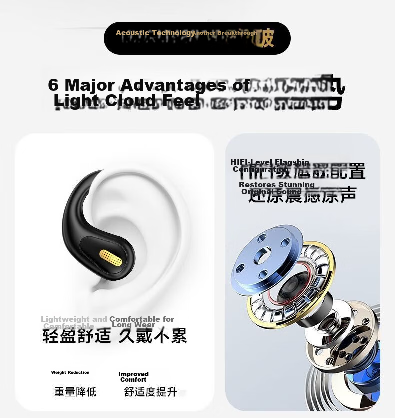KOVOL [Over 50,000 Sold] Wired Computer Headphones, Non-In Over-Ear Style for Sports, Running, Karaoke, E-Sports, Live Streaming, Head-Mounted USB Computer Phone Laptop 3.5mm Round Headset 3