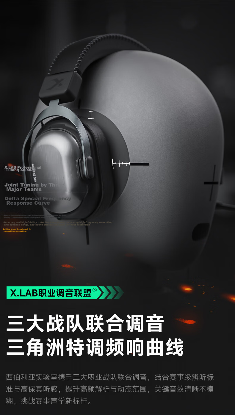 XIBERIA T10 Wired Gaming Headset Over-Ear Esports Four-Chamber Tactical Headphones Delta JDG Paratrooper Edition 14