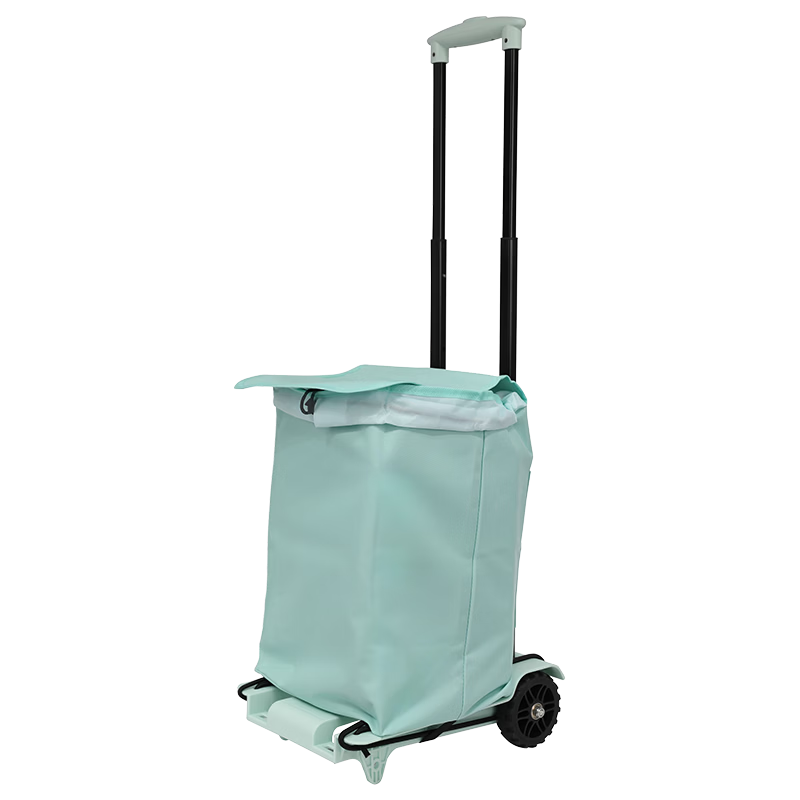 SELORSS Folding Hand Truck, Trolley Cart, Luggage Cart, Grocery Cart, Cargo Cart, BY04-S Fresh Green with Bag