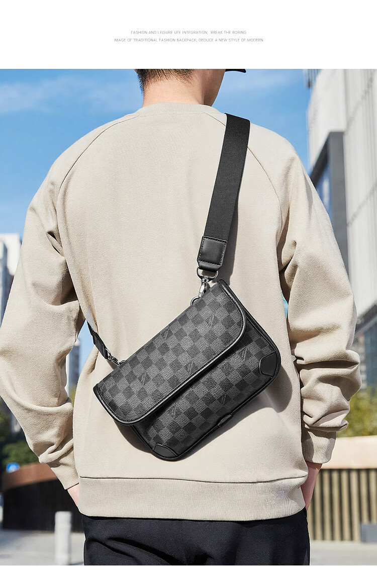 Mark Fairwhale Luxury High-End Crossbody Shoulder Bag Men's Commuter Backpack Chest Bag Portable Small Phone Bag Small Shoulder Bag 4