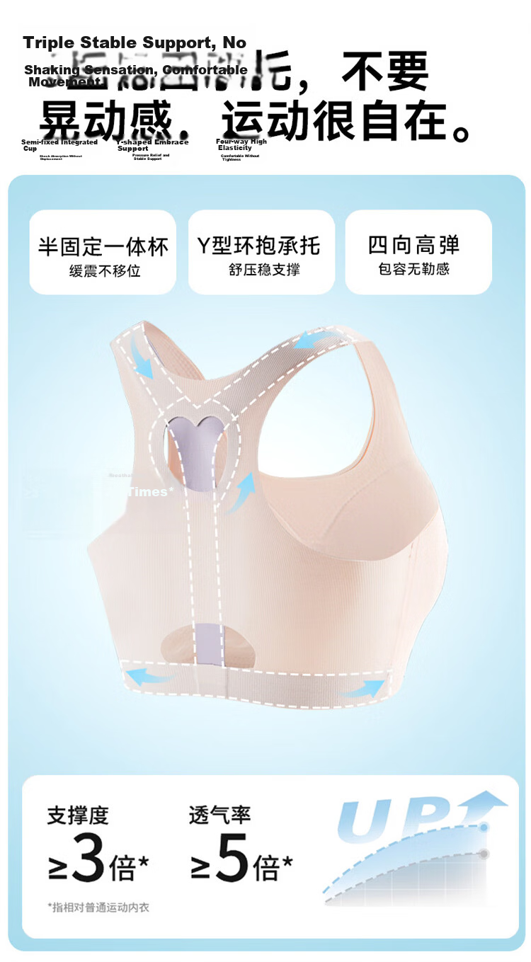 GUJIN Girls' Sports Bra for Ages 12-18, Vest Style, Shockproof, Breathable, Developmental Period, Middle and High School Student Underwear 2