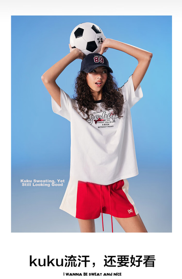 TonLion 2026 Summer Women's Short Sleeve T-Shirt Cotton American Casual Fashion Loose Trendy Top 4