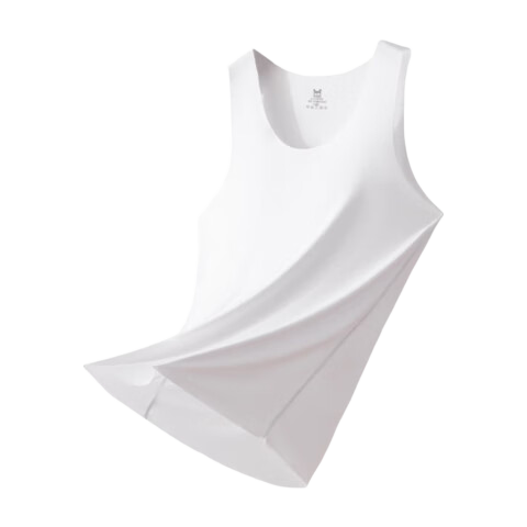 MiiOW 80S Modal Men's Tank Top, Spring And Autumn Ice Silk Seamless Sports Undershirt, Sleeveless Inner Layer, Charcoal Gray XL