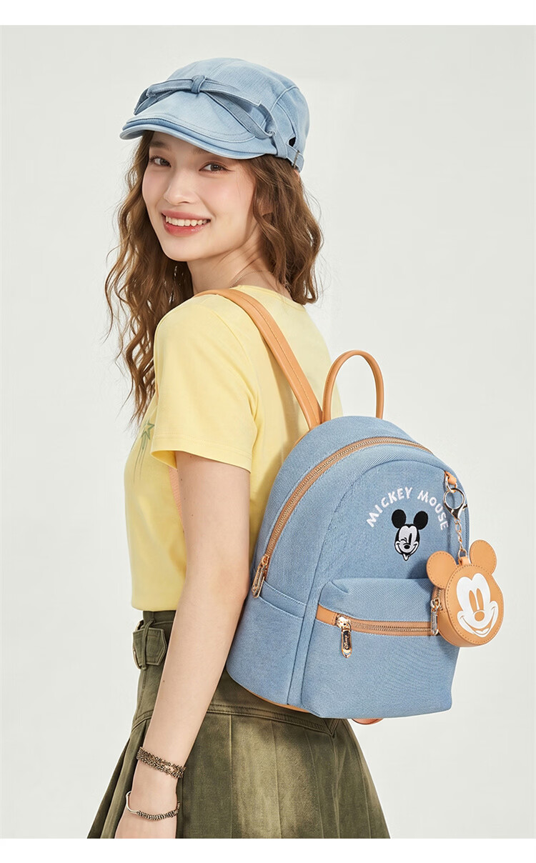 Disney Women's Backpack Mickey Shoulder Bag Fashionable Girl's Backpack Birthday Gift for Women Gift Box Set 13