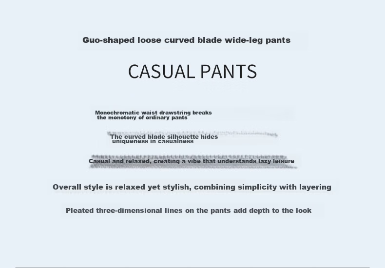 Langsha Women's Summer Thin High-Waist Wide-Leg Breathable Casual Pants Fashion Loose Slimming Trousers 2