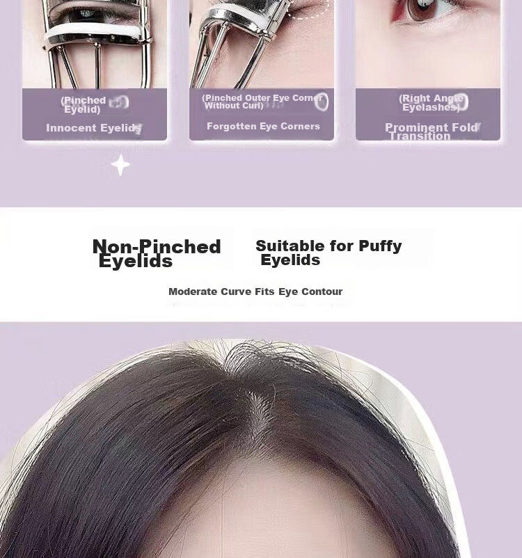 AMORTALS Curling Iron, Professional Eyelash Curler, Natural Curling, Wide-Angle Shaping, Convenient to Carry, Holiday Gift 7