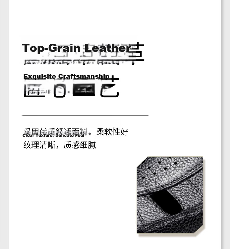 LAORENTOU Men's Genuine Leather Summer Breathable Hollow-out Business Casual Closed-toe Sandals LL325 Brown Size 40 13
