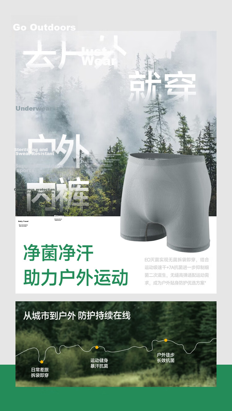 Bananain Disposable Men's Daily Use Wash-Free Boxer Briefs Individually Packaged Travel Business Trip EO Sterilized SS042 2
