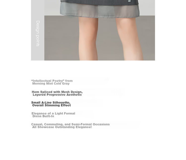 Sentubila Elegant Temperament Commuter A-Line Skirt Women Summer High-End Slim Patchwork Mesh Casual Mid-Length Skirt 1