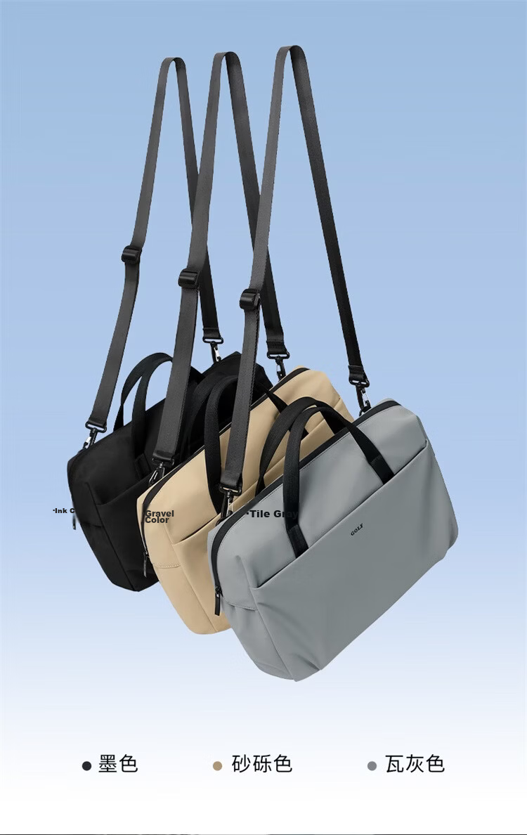 GOLF Business Briefcase Men's Large Capacity 15.6/16 Inch Laptop Bag Lightweight Casual Office Bag 4
