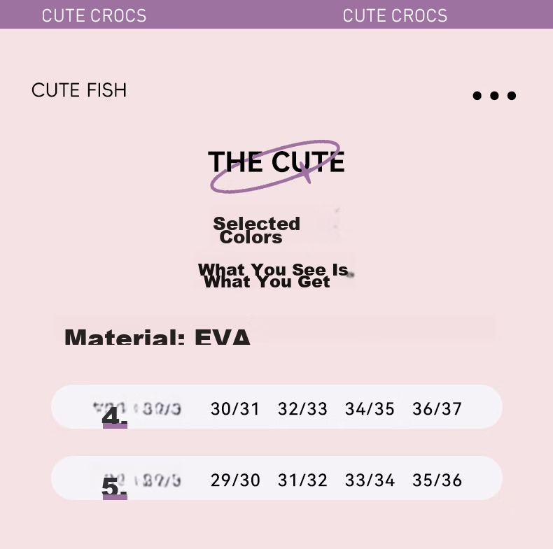 YUZHAOLIN EVA Cartoon Cute Parent-Child Slippers Non-Slip Home Bathroom Kids Women's Sandals 5