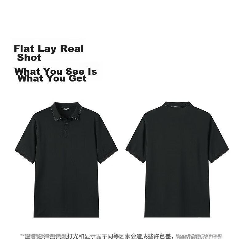 TonLion Summer Men's Short Sleeve Polo Shirt 2026 New Lapel Unique Design Black Casual Minimalist Business Style 7