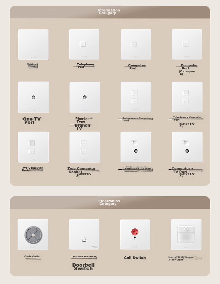 BULL Switch Socket, G12 Series Single-Pole Double-Throw Switch Wall Large Panel, G12K112 Muxue White 25