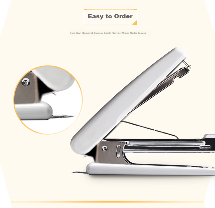 Deli 12-Page Classic Durable Stapler with Built-in Remover (Fits No.10 Staples) Black 0221 6