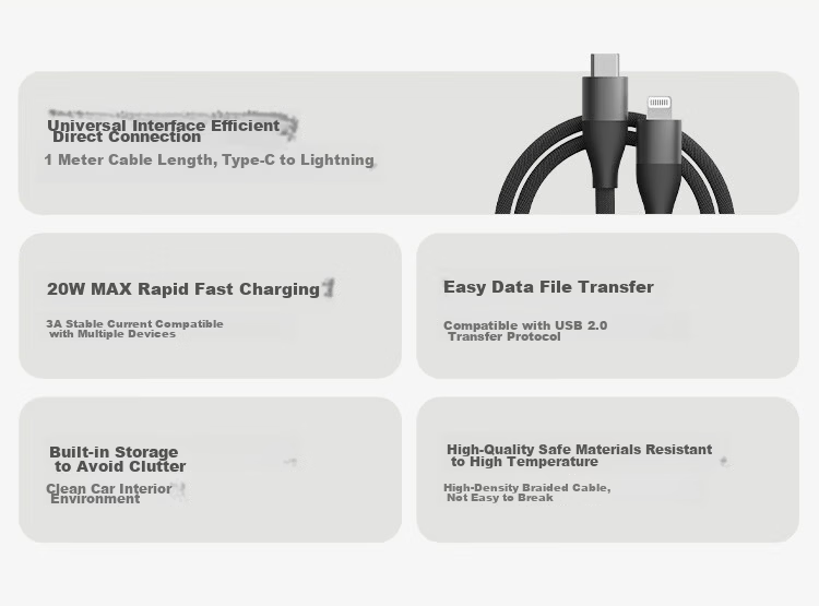 MI 3A Braided Fast Charging Data Cable, 1m 2