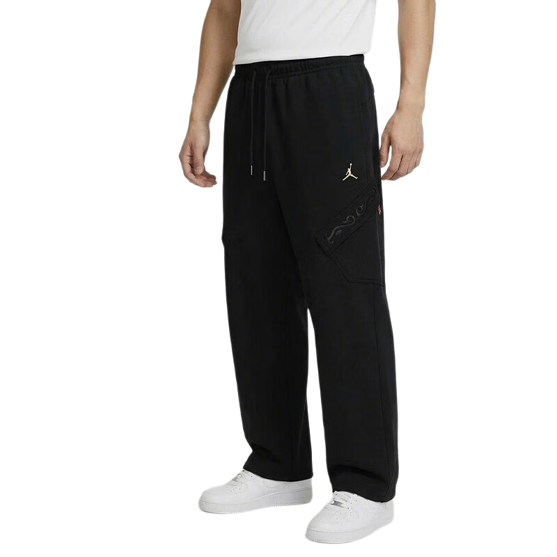 Jordan Men's Sports Pants, Year of The Horse Limited Edition, Breathable Thin Fleece Long Pants IQ3952-010 Black L
