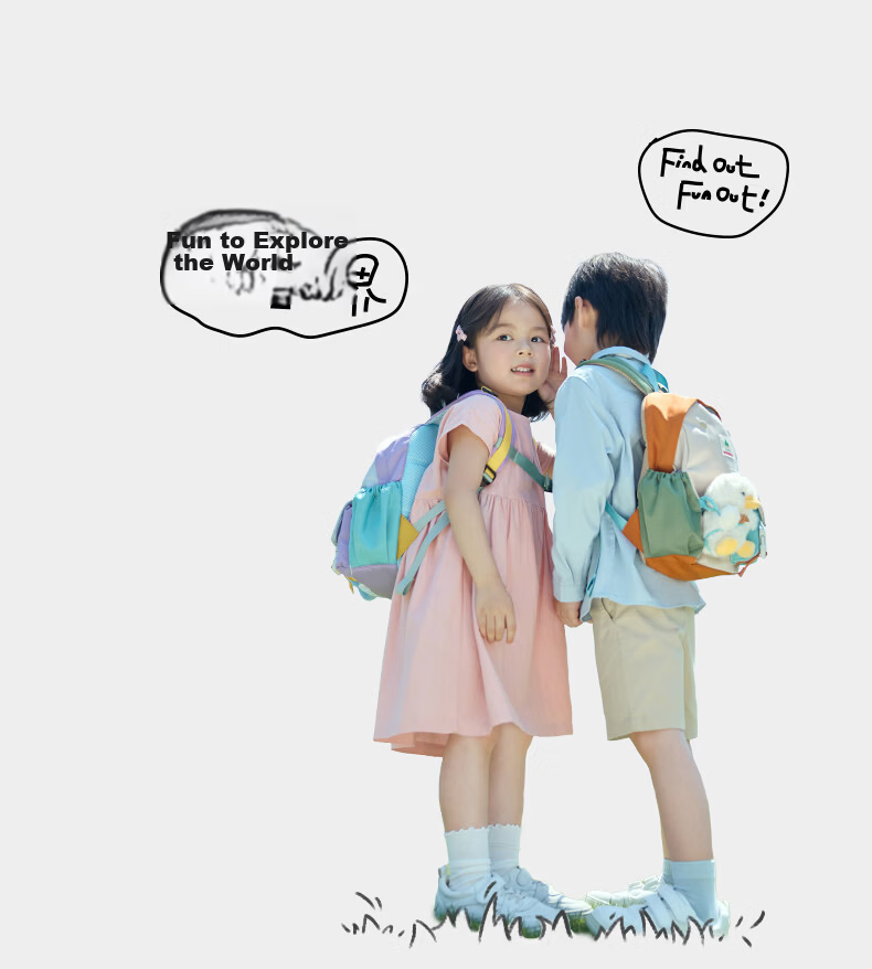 SHUKIKU Children's Doll Backpack, Kindergarten Schoolbag, Elementary School Student Water-Resistant Backpack, Tomato Milk Yellow M 14