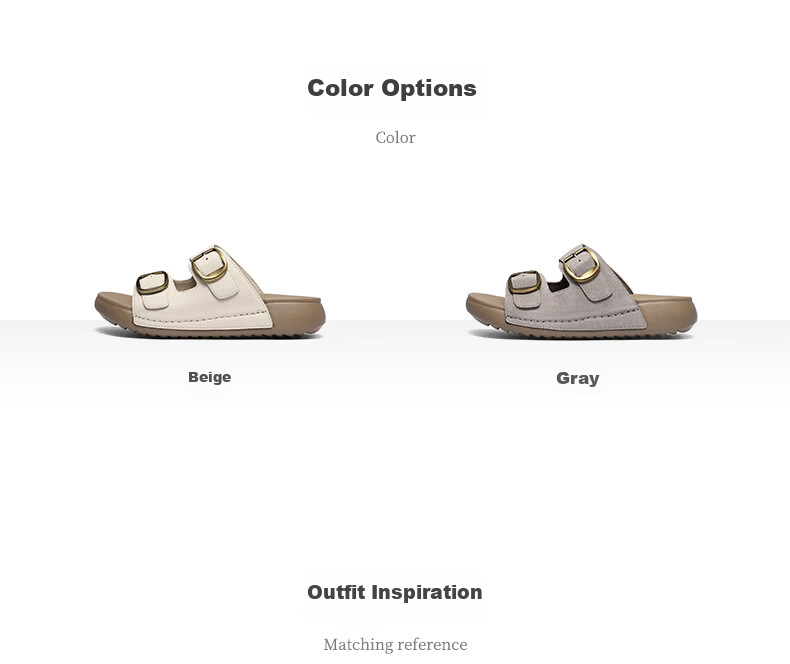 Senda Birkenstock Women's Summer 2026 New Mall Thick Sole Outdoor Sandals XYU01BT6 Beige Size 37 3