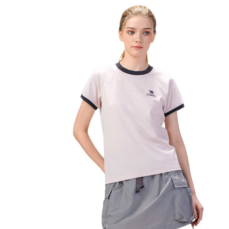 CAMEL Outdoor Quick-Dry Short Sleeve Unisex 2026 Spring Summer Breathable Sports Loose Fit Crew Neck Casual T-Shirt 9001