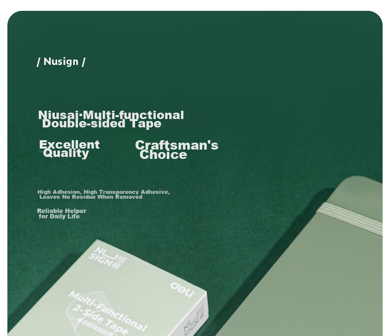 NUSIGN Nano Double-Sided Strong Adhesive High Viscosity Nano Tape Transparent PET Easy Tear 60pcs NS102 for Posters, Wall, Dorm, Home, Car 1