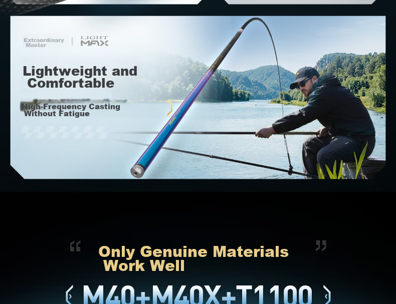 Chuangweiling Tianfeifan Master Ultra-Light Comprehensive Fishing Rod Super Light Hard Carbon Crucian Carp Rod Taiwan Fishing Rod 4.5m 13