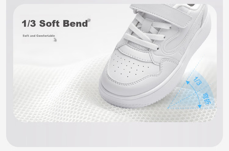 Balabala Kids Casual Shoes Children's Lightweight Breathable Mesh Sneakers Boys Girls 2026 New Autumn White Shoes 6
