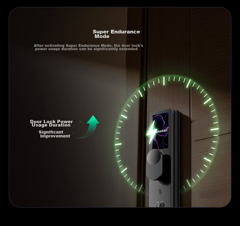 KAADAS Smart Door Lock i60 Ultra with Facial Recognition, Visual Peephole, Large Screen, Wireless Charging, AI Interactive Display 17