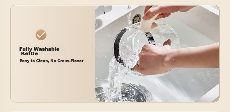 SUPOR Health Kettle All-Glass No Glue Electric Kettle Tea Maker Temperature Control Milk Warmer 1.2L SW-12Y10QA 6