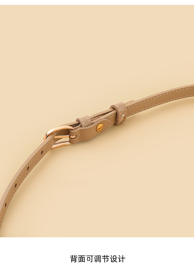 Viney Women's Genuine Leather Pin Buckle Belt Simple Versatile Casual Fashion Waistband Luxury Birthday Gift 10