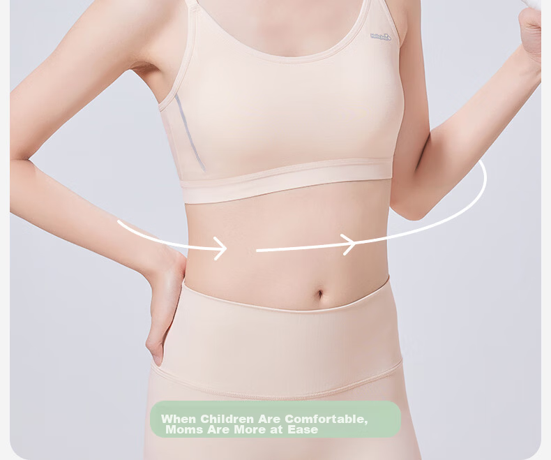 Miiow Teen Girls Seamless Sports Bra Shockproof Back Beauty Bra for Ages 12-18 14