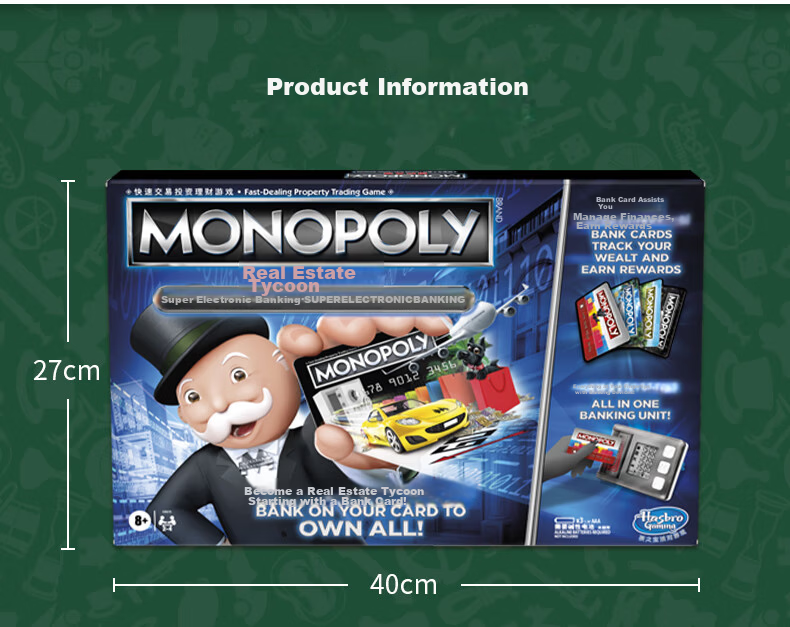 Hasbro Property Tycoon Board Game Party Game Expansion Pack (For Classic Version) G0719 8