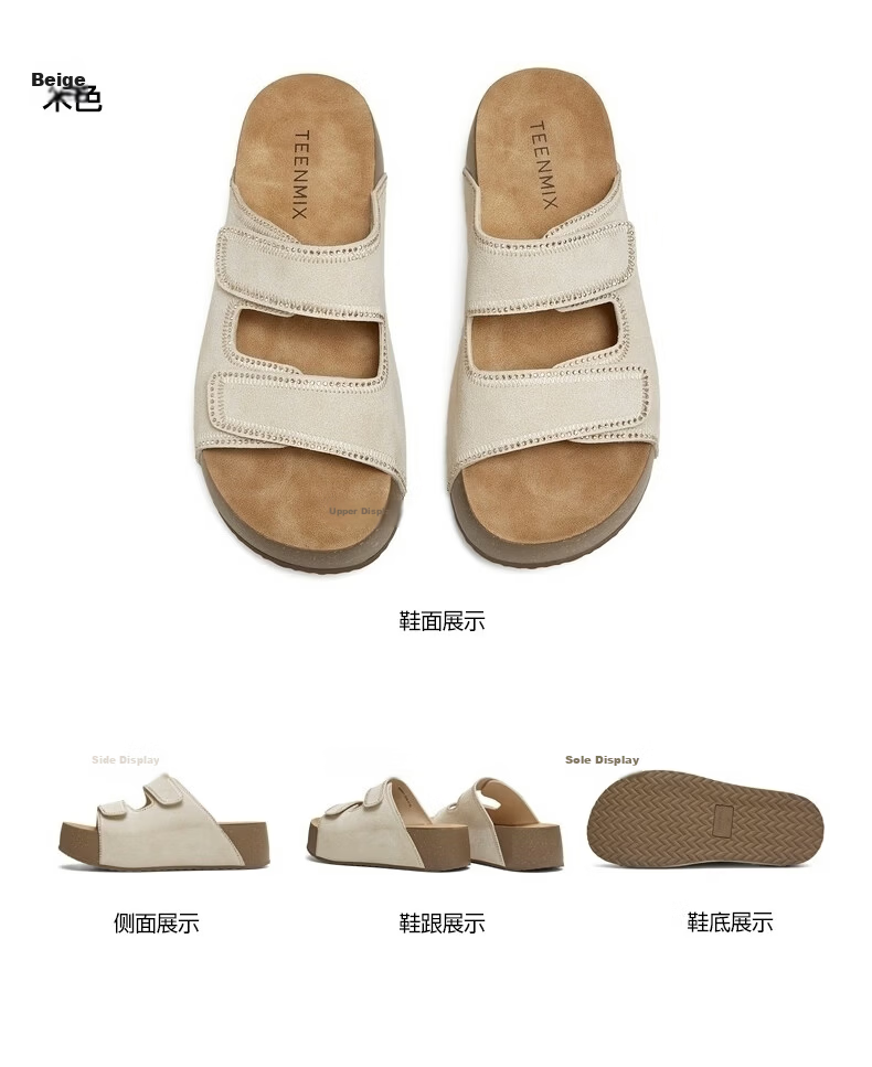 Tianmeiyi Birkenstock Women's Sandals Mall Same Style Open Toe Shoes 2026 Summer New Beige 37 11