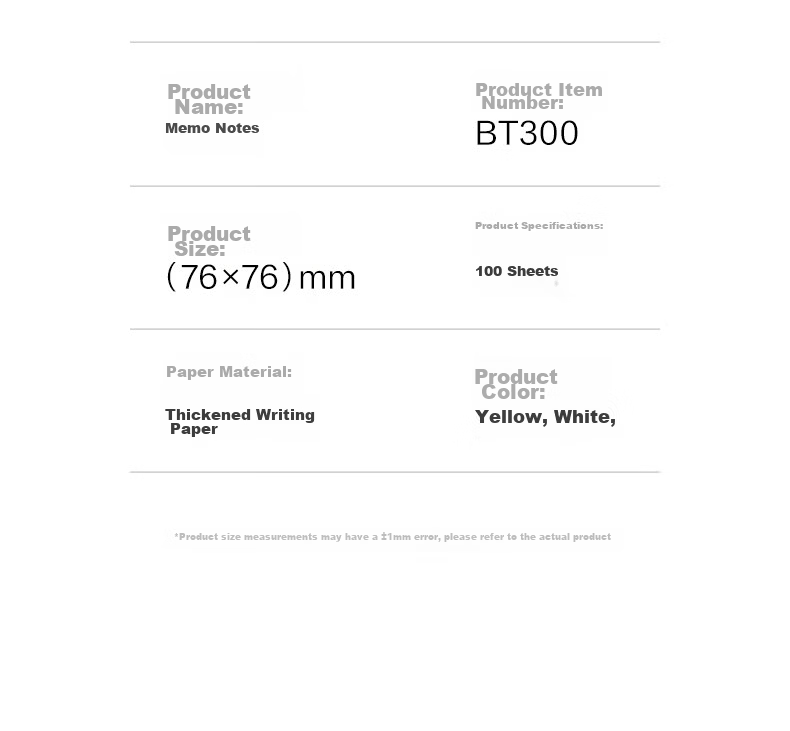 Deli BT300 100-Sheet Sticky Notes 76x76mm Yellow Single Pack 13