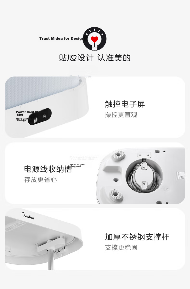 Midea [Live Streaming Bestseller] Clothes Dryer, Home Garment Drying Cabinet, Small Portable Travel Foldable Decontamination Mite-Removing Moisture-Wicking Dryer HBGD10M1 14