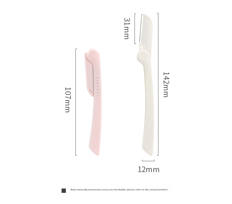 UPLUS Imported Safety Eyebrow Razor 3-Piece Set with Protective Guard 4