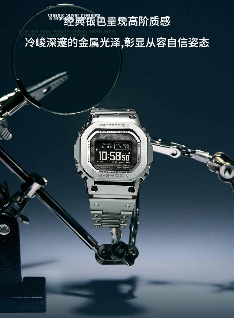 CASIO G-SHOCK Men's Solar Small Square Sports Digital Watch GMW-BZ5000D-1 Gift for Boyfriend 7