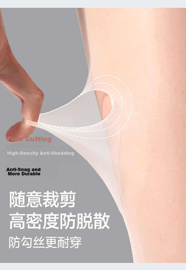 GRACEWELL Sheer Nude Thigh-High Pantyhose, Anti-Snag, Lightweight Summer Stockings, Bare-Leg Effect 11