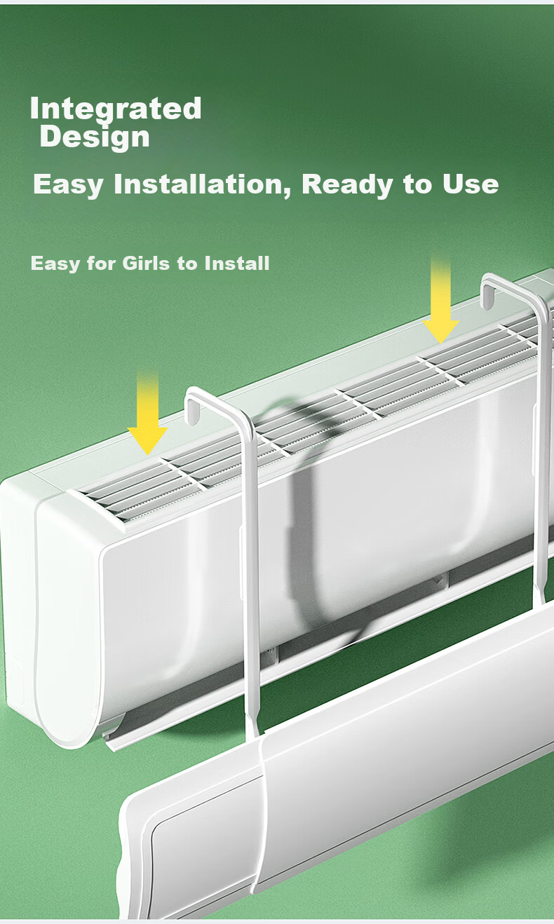 Little Queen Air Conditioner Wind Shield Panel Anti-Direct Blow Maternity Infant No-Installation Air Outlet Windproof Guide Panel Universal Hanging Type 12