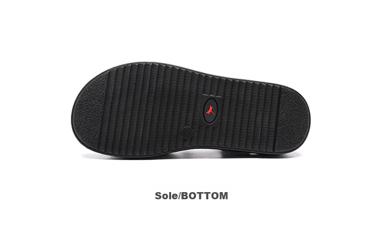 Red Dragonfly Women's Leather Sandals with Velcro, Middle-aged and Elderly Commuter Soft Sole Mom Slippers WTK264971 Black Size 38 13