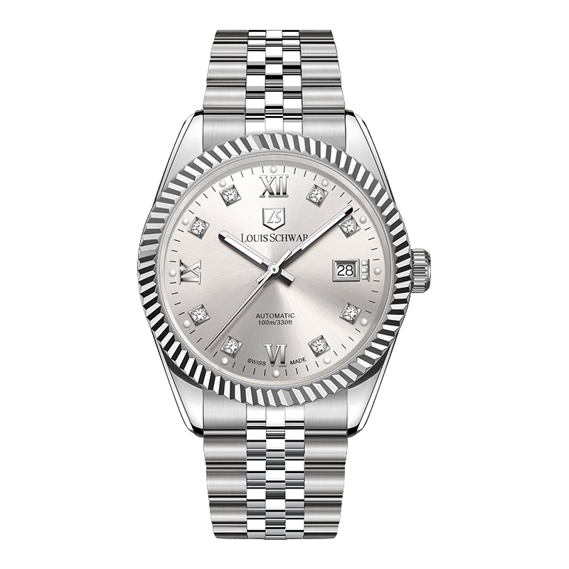 LOUIS SCHWAB Swiss Watch 45° Phantom Series Men's Steel Band Automatic Mechanical Watch LS.33.01 Father's Day Gift