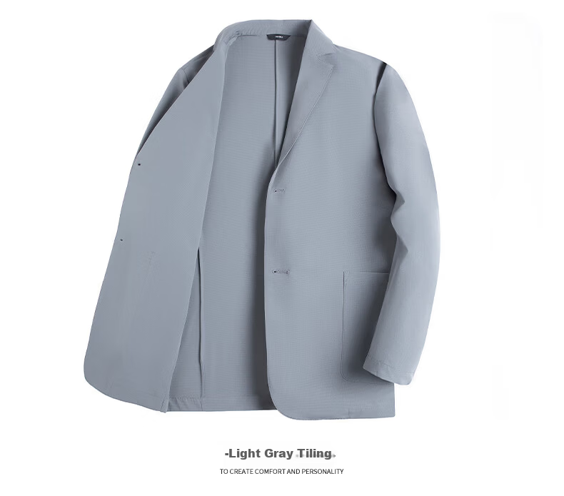 Hengyuanxiang Men's Summer Sunscreen Business Formal Suit Ice Silk Casual Jacket Father's Day Gift 13