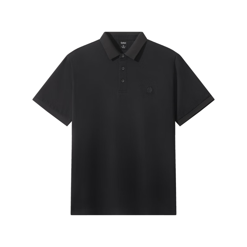 CABBEEN Ice Oxygen Cool Bead Polo Shirt Men Water-Soluble Embroidered Galloping Horse Totem 2026 Spring Summer Short Sleeve Breathable Polo Shirt
