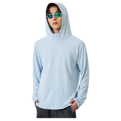 Langsha Men's UPF50+ Ice Silk Sun Protection Jacket Spring Summer New Lightweight Breathable Outdoor Casual Quick-Dry Coat 219