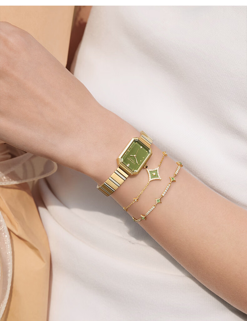 LOLA ROSE Sugar Cube Green Watch Women's Luxury Wristwatch Birthday Gift for Girlfriend 6