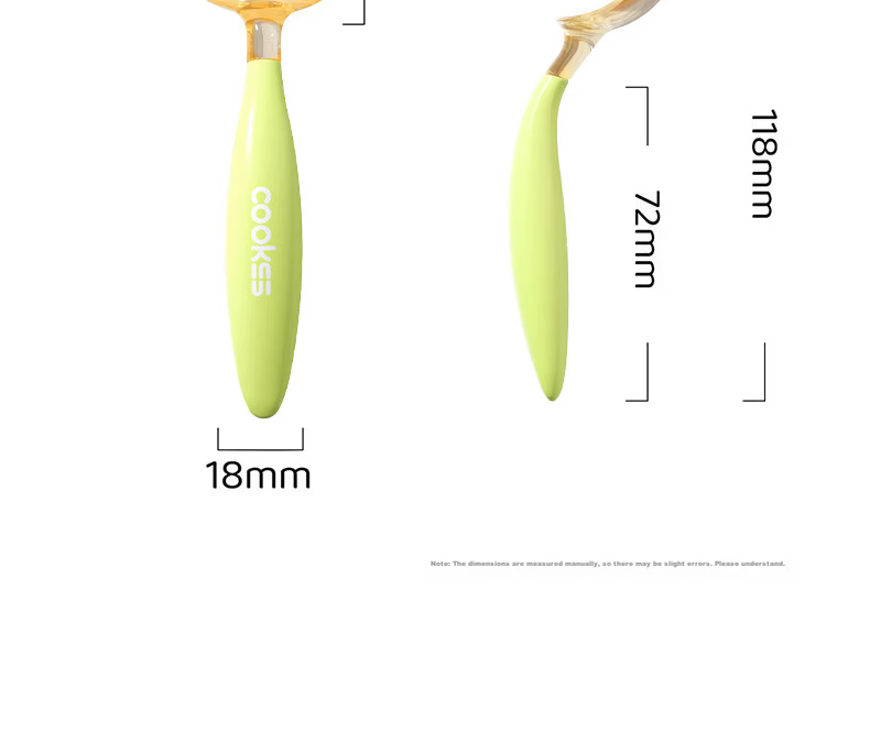 COOKSS Baby Spoon PPSU Training Spoon Set Children's Tableware Curved Feeding Spoon 10