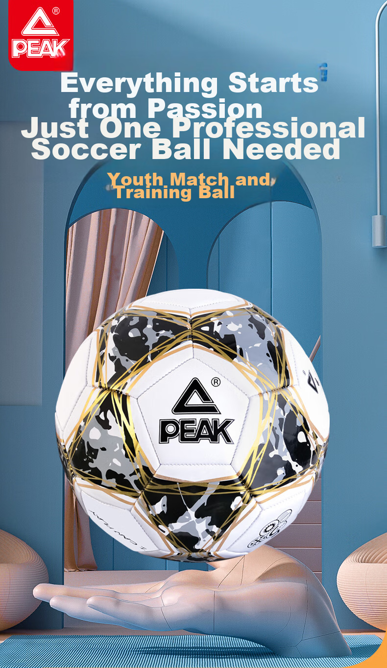 Peak Soccer Ball Size 5 Adult Match World Cup Standard Youth Training Primary School Football Kids Size 5 Ball 3