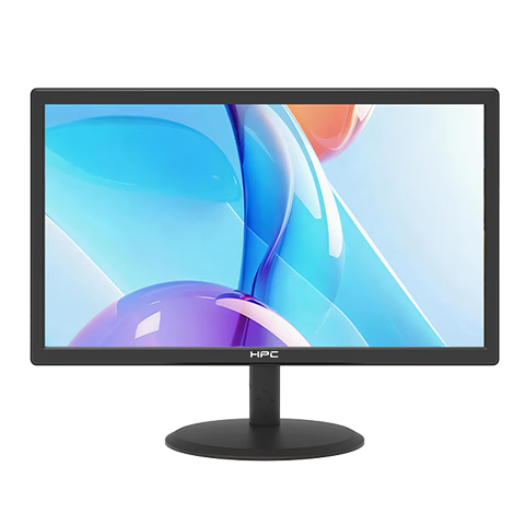 HPC 19.5-Inch Home Office Computer Monitor, 16:9 Aspect Ratio, VGA Interface, Wall-Mountable, Wide Viewing Angle, Desktop Computer Surveillance Display H21