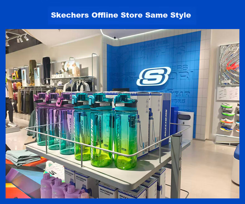 Skechers Large Capacity Tritan Sports Water Bottle for Men and Women Outdoor Fitness Portable Student Cup 2