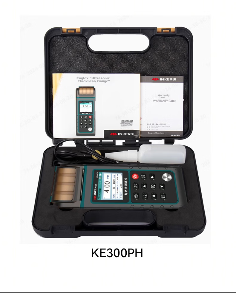 INKERSI Ultrasonic Thickness Gauge High Precision Steel Plate Thickness Meter Metal Glass Plastic Thickness Measurement KE300PH 14